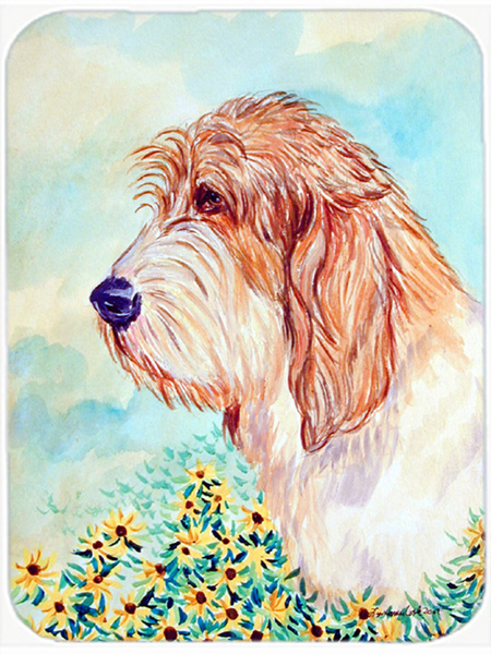 Picture of Carolines Treasures 7229LCB Petit Basset Griffon Vendeen Glass Cutting Board - Large- 15 x 12 in.
