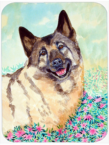 Picture of Carolines Treasures 7231LCB Norwegian Elkhound Glass Cutting Board - Large- 15 x 12 in.