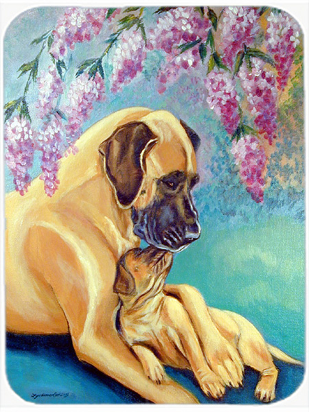 Picture of Carolines Treasures 7233LCB Great Dane Glass Cutting Board - Large- 15 x 12 in.