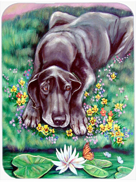 Picture of Carolines Treasures 7235LCB Great Dane Glass Cutting Board - Large- 15 x 12 in.