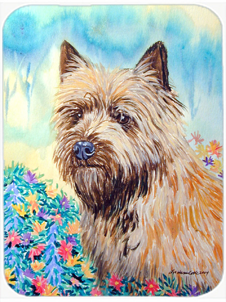 Picture of Carolines Treasures 7238LCB Cairn Terrier Glass Cutting Board - Large- 15 x 12 in.
