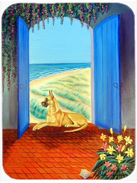 Picture of Carolines Treasures 7250LCB Great Dane Glass Cutting Board - Large- 15 x 12 in.