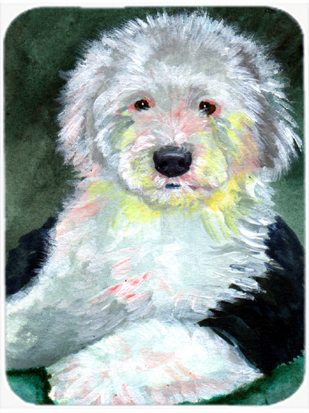 Picture of Carolines Treasures 7252LCB Old English Sheepdog Glass Cutting Board - Large- 15 x 12 in.