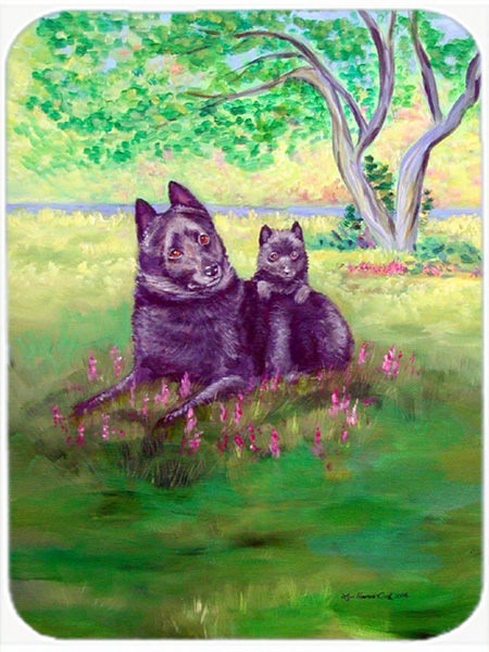 Picture of Carolines Treasures 7263LCB Schipperke Glass Cutting Board - Large- 15 x 12 in.