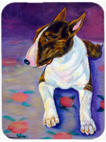 Picture of Carolines Treasures 7287LCB Bull Terrier Glass Cutting Board - Large- 15 x 12 in.