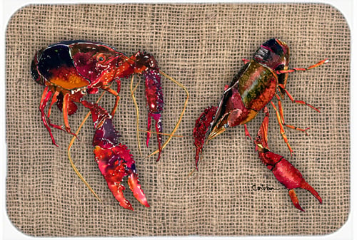 Picture of Carolines Treasures 8739LCB Crawfish Glass Cutting Board - Large- 15 x 12 in.