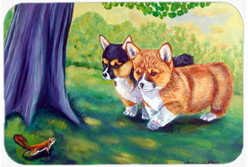 Picture of Carolines Treasures 7293LCB Corgi Glass Cutting Board - Large- 15 x 12 in.
