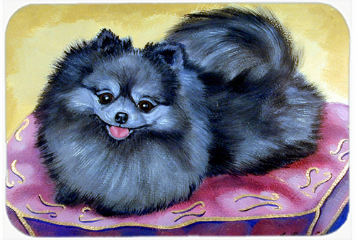 Picture of Carolines Treasures 7503LCB Pomeranian Glass Cutting Board - Large- 15 x 12 in.