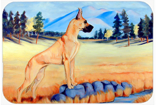 Picture of Carolines Treasures 7504LCB Great Dane Glass Cutting Board - Large- 15 x 12 in.