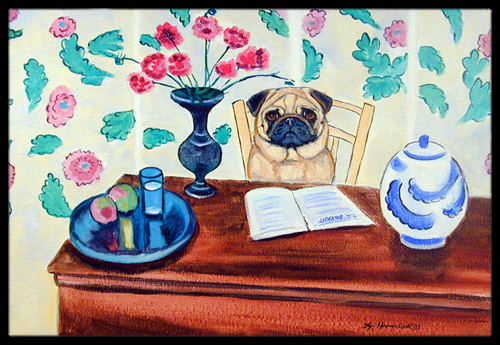 Pug Indoor Or Outdoor Doormat