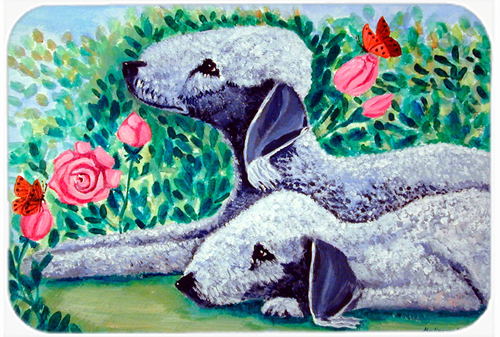 Picture of Carolines Treasures 7512LCB Bedlington Terrier Glass Cutting Board - Large