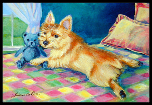 Norwich Terrier Indoor Or Outdoor Doormat