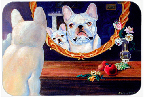 Picture of Carolines Treasures 7514LCB French Bulldog Glass Cutting Board - Large