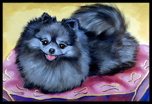 Pomeranian Indoor Or Outdoor Doormat