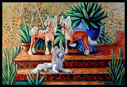 Chinese Crested Indoor Or Outdoor Doormat