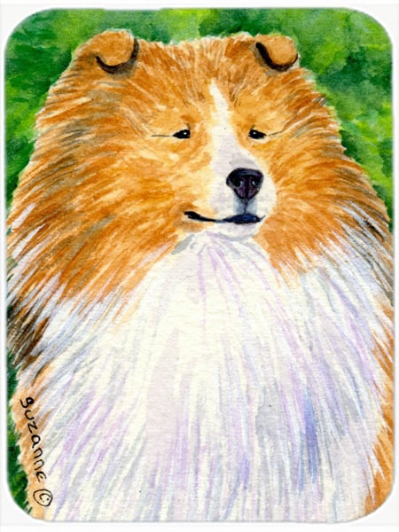 Sheltie Glass Cutting Board - Large