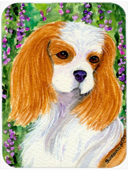 Cavalier Spaniel Glass Cutting Board - Large