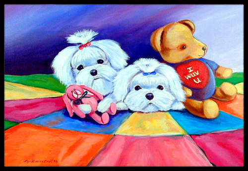 24 x 36 in. Maltese Indoor Or Outdoor Doormat
