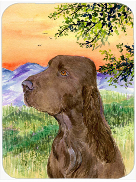 Field Spaniel Glass Cutting Board - Large