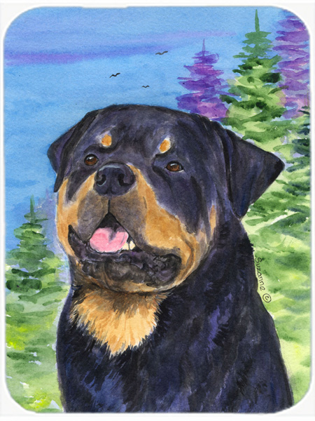 Rottweiler Glass Cutting Board - Large