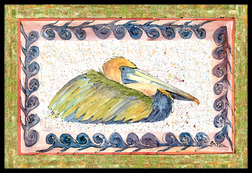 Bird - Pelican Indoor Or Outdoor Doormat