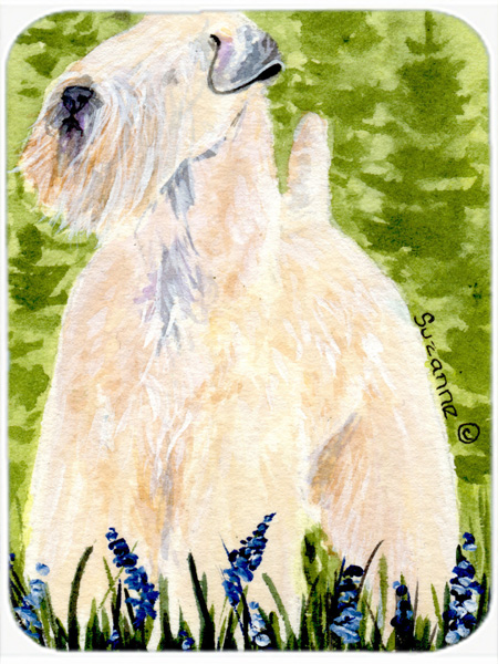 Wheaten Terrier Soft Coated Glass Cutting Board - Large