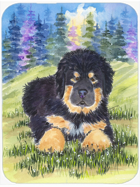 Tibetan Mastiff Glass Cutting Board - Large