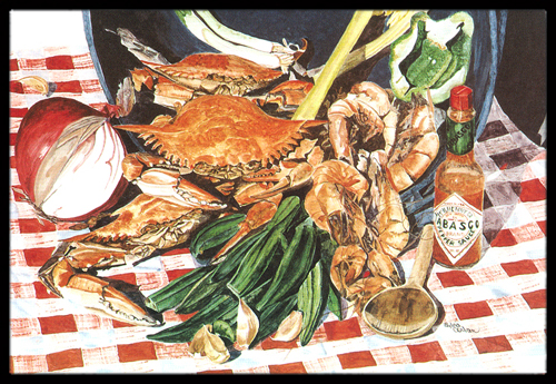 Crab Boil Indoor Or Outdoor Doormat