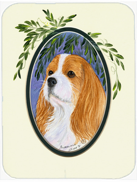 Cavalier Spaniel Glass Cutting Board - Large