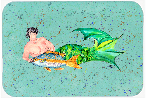 Picture of Carolines Treasures 8345LCB Merman Glass Cutting Board - Large