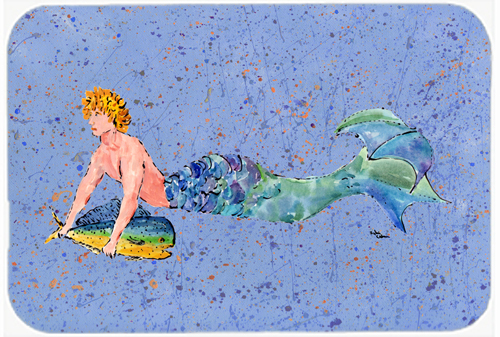 Picture of Carolines Treasures 8347LCB Merman Glass Cutting Board - Large