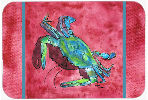 Picture of Carolines Treasures 8379LCB Crab Glass Cutting Board - Large