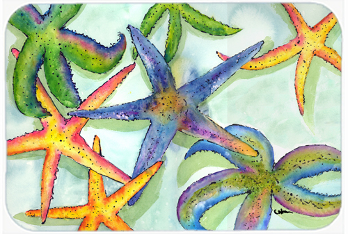 Picture of Carolines Treasures 8542LCB Starfish Glass Cutting Board - Large