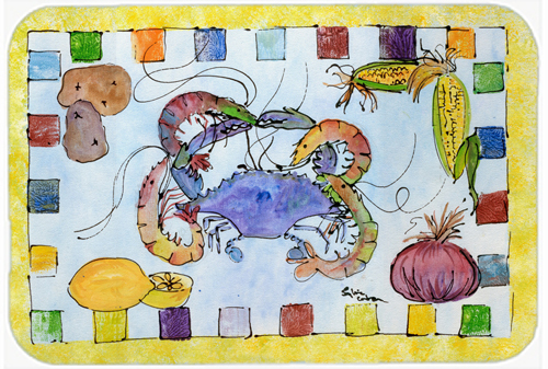Picture of Carolines Treasures 8068LCB Crab Glass Cutting Board - Large