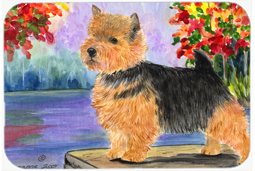 Norwich Terrier Glass Cutting Board - Large