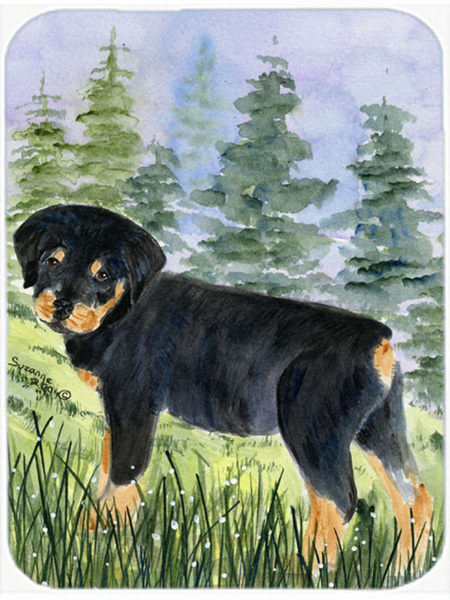 Rottweiler Glass Cutting Board - Large
