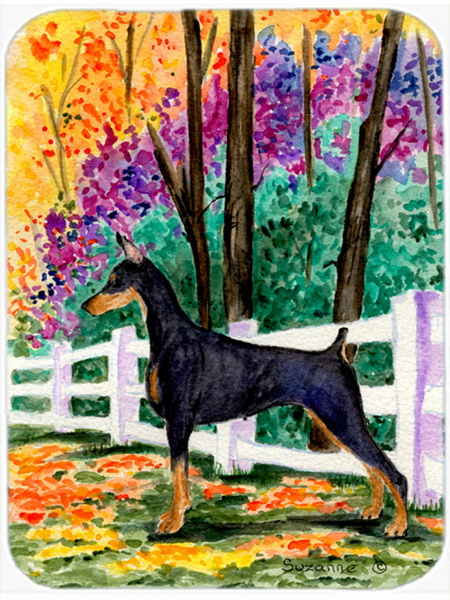Doberman Glass Cutting Board - Large