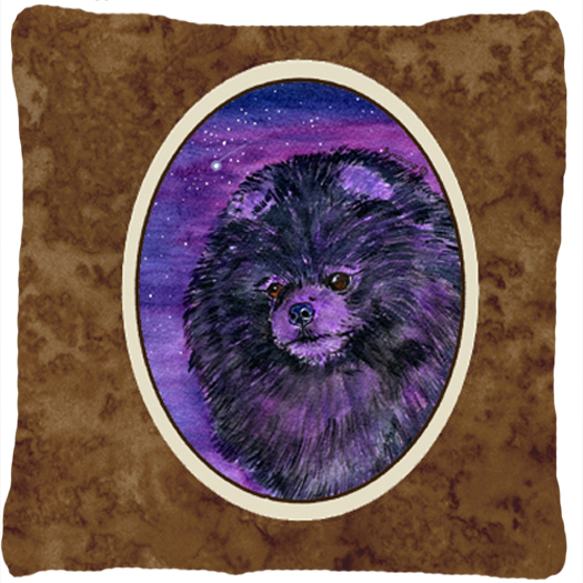 Starry Night Pomeranian Decorative Indoor & Outdoor Fabric Pillow