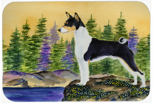 Basenji Glass Cutting Board - Large