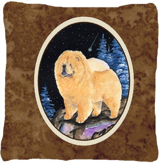 Starry Night Chow Chow Decorative Indoor & Outdoor Fabric Pillow
