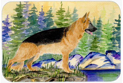 German Shepherd Glass Cutting Board - Large