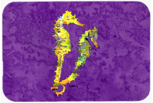 Picture of Carolines Treasures 8661LCB Seahorse Glass Cutting Board - Large