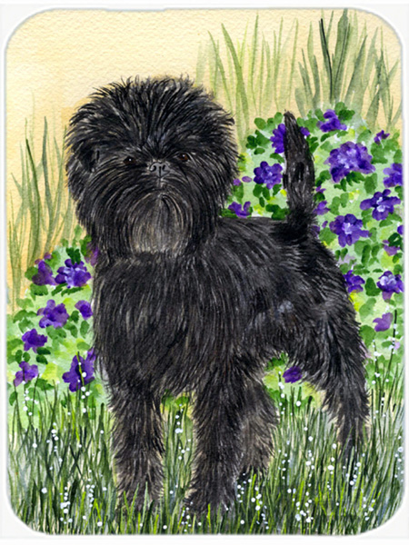 Affenpinscher Glass Cutting Board - Large - 15 H x 12 L in.