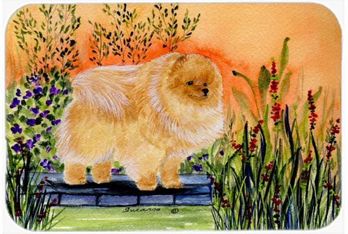 Pomeranian Glass Cutting Board - Large- 15 H x 12 L in.