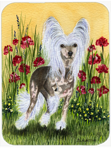 Chinese Crested Glass Cutting Board - Large, 15 H x 12 L in.