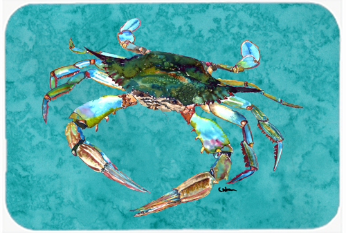 Picture of Carolines Treasures 8657LCB Crab Glass Cutting Board - Large- 15 H x 12 L in.