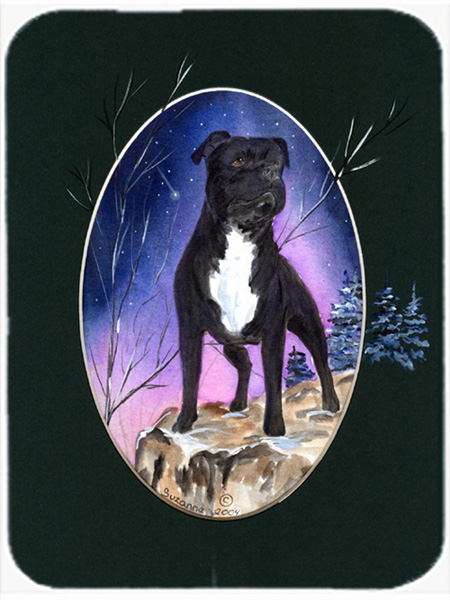 Staffie Glass Cutting Board - Large- 15 H x 12 L in.