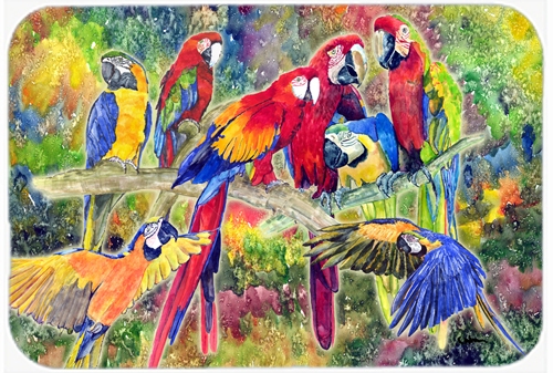 Picture of Carolines Treasures 8600LCB Parrot Glass Cutting Board - Large- 15 H x 12 L in.