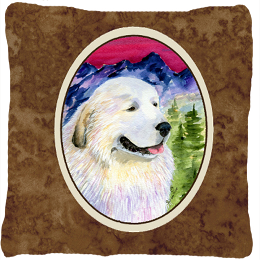 Great Pyrenees Indoor & Outdoor Decorative Fabric Pillow - 14 x 14 in.