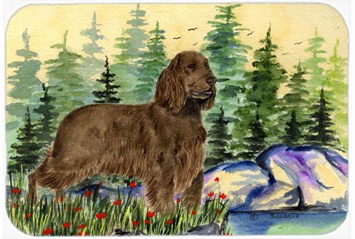 Field Spaniel Glass Cutting Board - Large- 15 H x 12 L in.